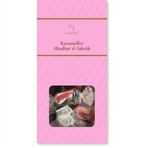 Hindb�r lakrids karameller