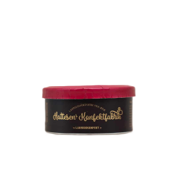 Lakridskonfekt med blbr, stikkelsbr, jordbr fra Hattesens