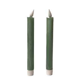 LED kronelys 21cm gr�n