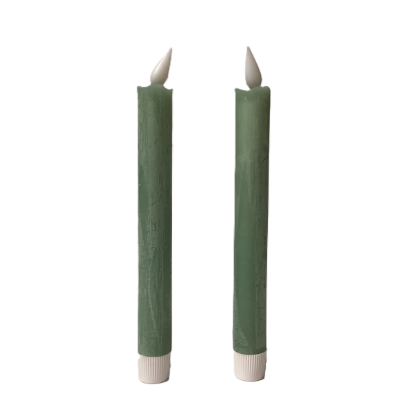 LED kronelys 21cm gr�n