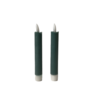 LED kronelys 16cm jade