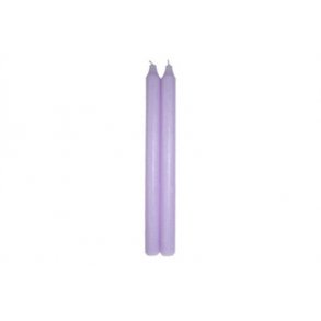 Kronelys 30 cm Lys Lilla