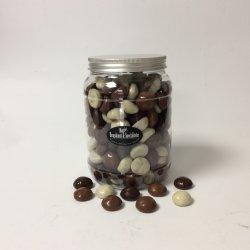 Peberndder med chokolade i plast btte