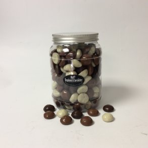 Peberndder med chokolade i plast btte