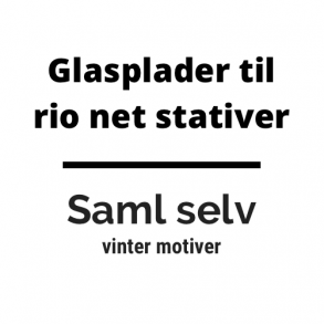 Glasplader med vintermotiver