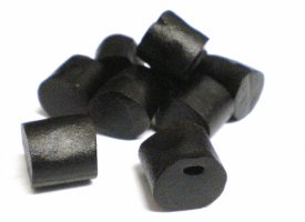 Lakrids og vingummi.